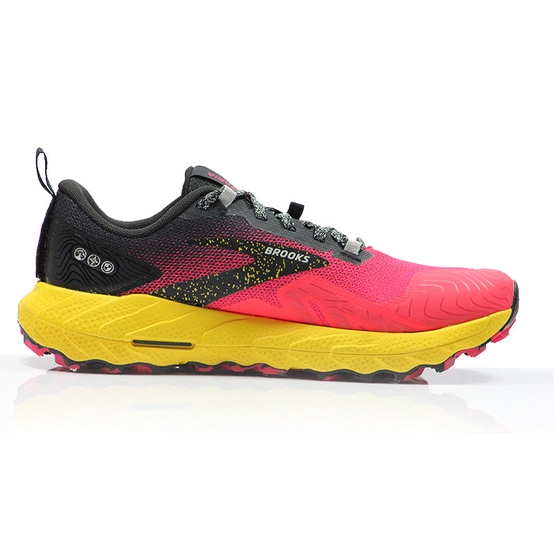 Brooks Cascadia 17 Women's Trail Shoe - Diva Pink/Black/Lemon Chrome