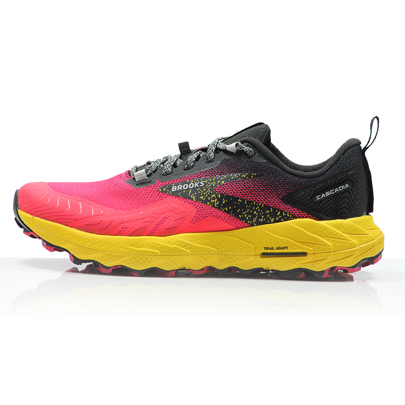 Brooks Cascadia 17 Women's Trail Shoe - Diva Pink/Black/Lemon Chrome