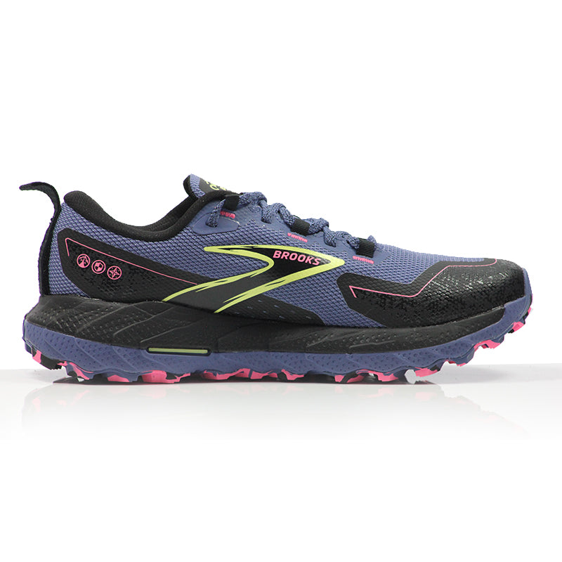 Brooks Cascadia 18 GTX Women's Trail Shoe - Grey Blue/Black/Pink