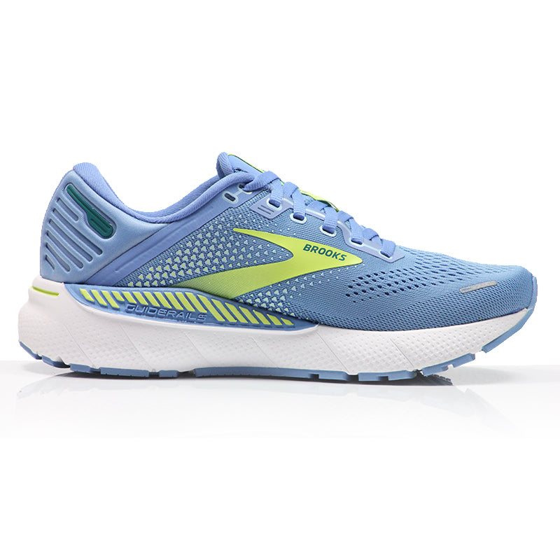 Brooks Adrenaline GTS 22 Women's Running Shoe - Silver Lake Blue/Green/White