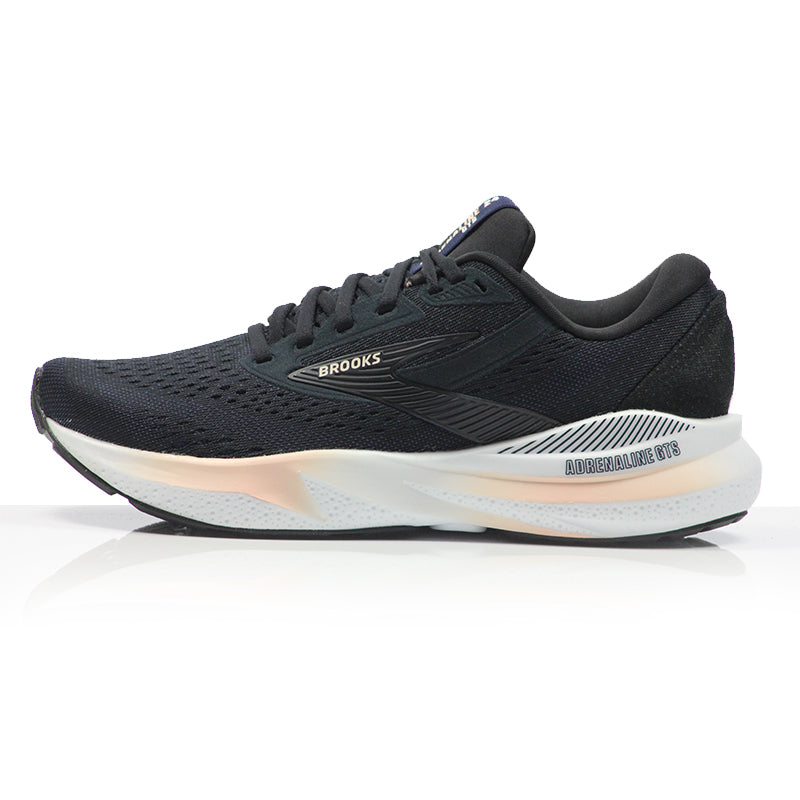 Brooks Adrenaline GTS 24 Women's Running Shoe - Black/Peach/Peacoat
