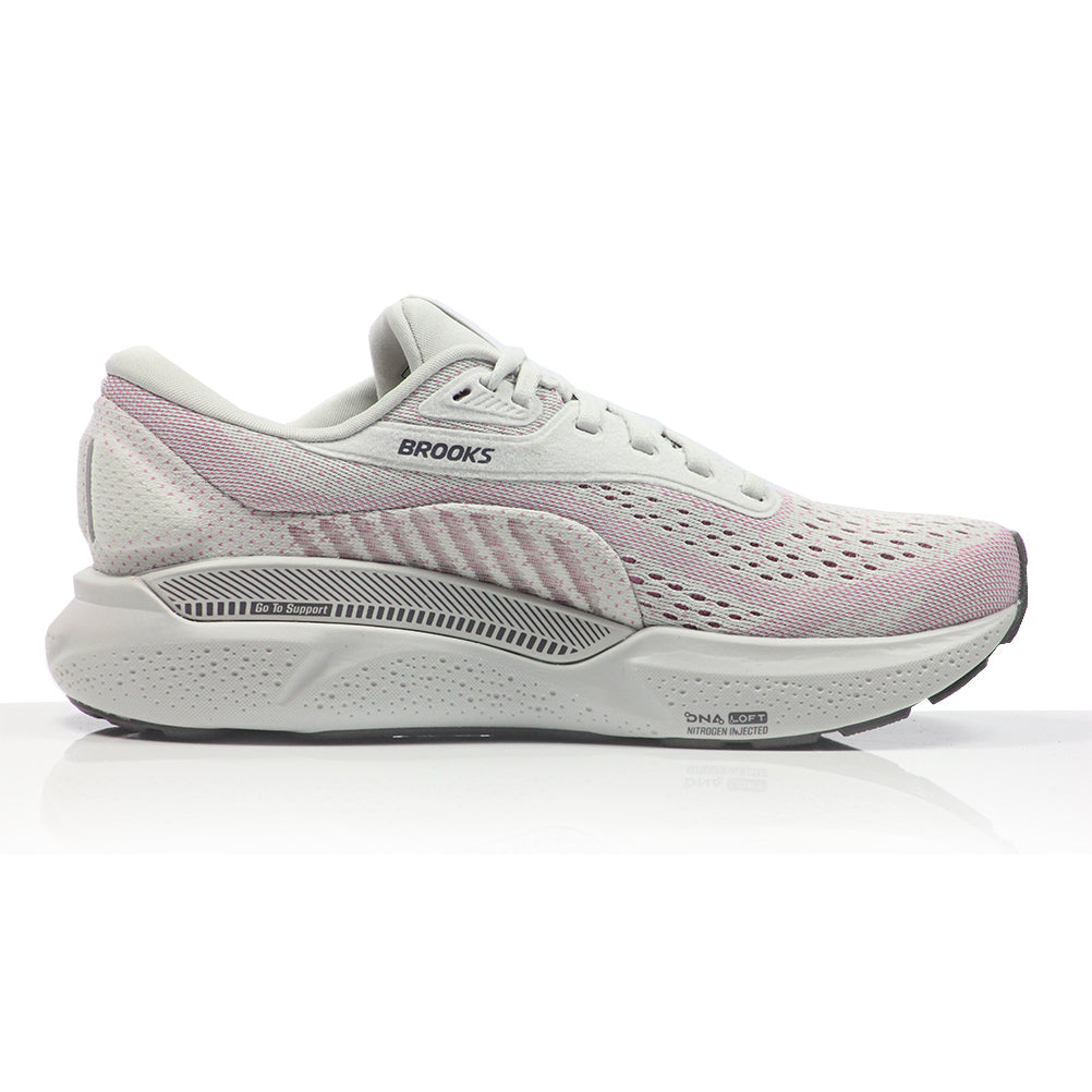 Brooks Adrenaline GTS 24 Women's Running Shoe - Oyster/Excalibur/Pink