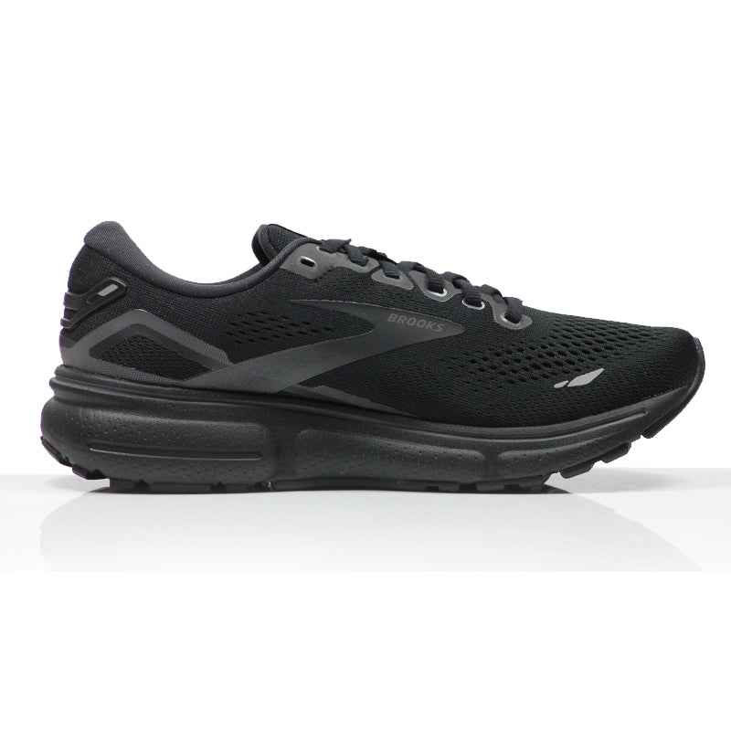 Brooks Ghost 15 Men's 2E Wide Fit Running Shoe - Black/Black/Ebony