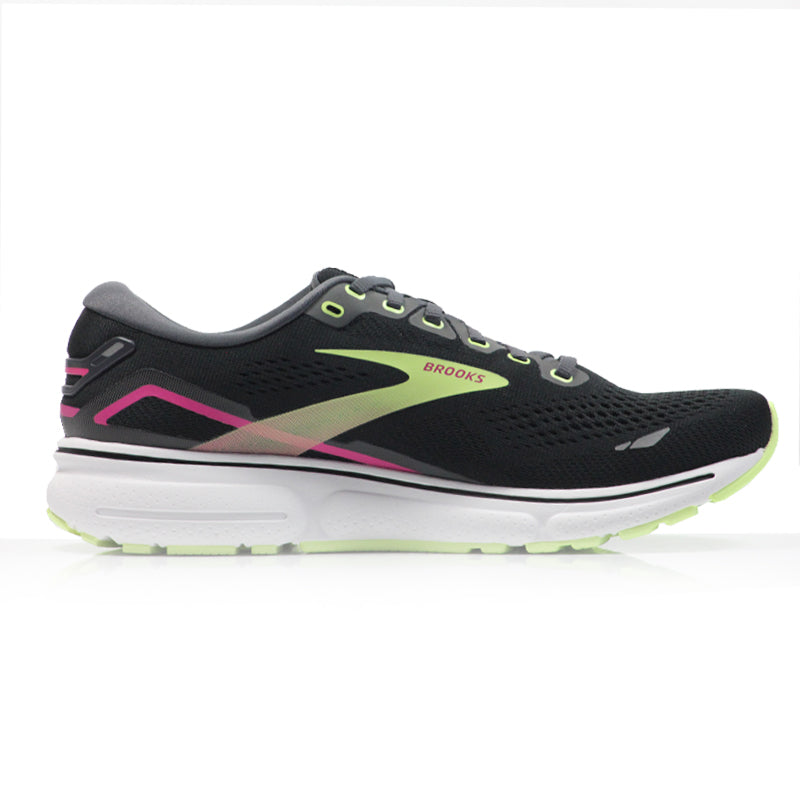 Brooks Ghost 15 Women's Running Shoe - Black/Ebony/Sharp Green