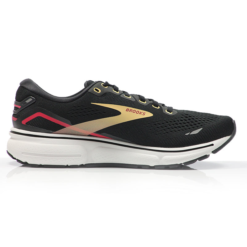 Brooks Ghost 15 Women's Running Shoe - Black/Orange/Raspberry