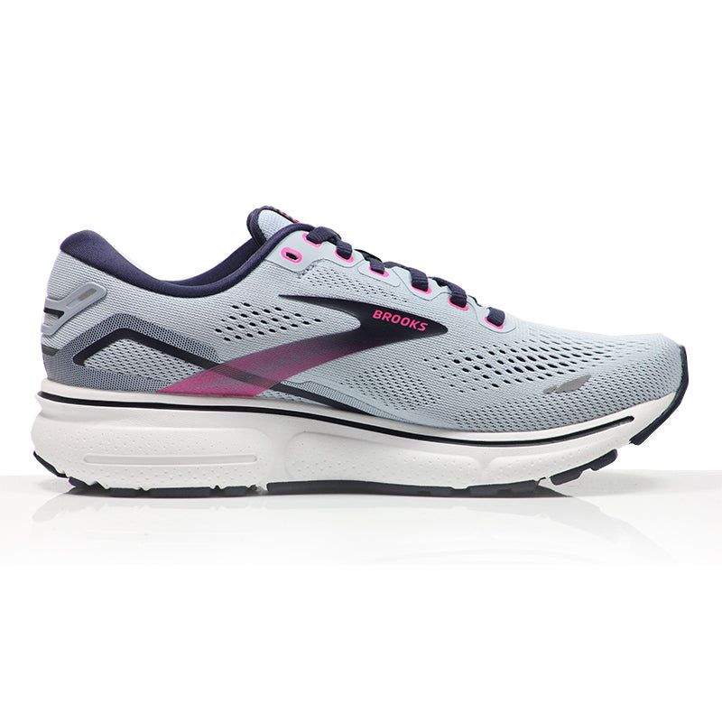 Brooks Ghost 15 Women's Running Shoe - Blue/Peacoat/Pink