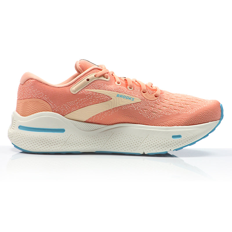 Brooks Ghost Max Women's Running Shoe - Papaya/Apricot/Blue