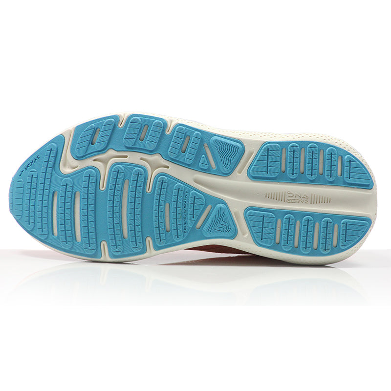 Brooks Ghost Max Women's Running Shoe - Papaya/Apricot/Blue