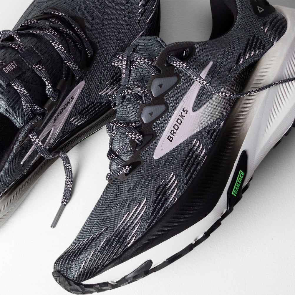 Brooks Ghost Trail Women's Trail Shoe - Poppy Seed/Black/Pink