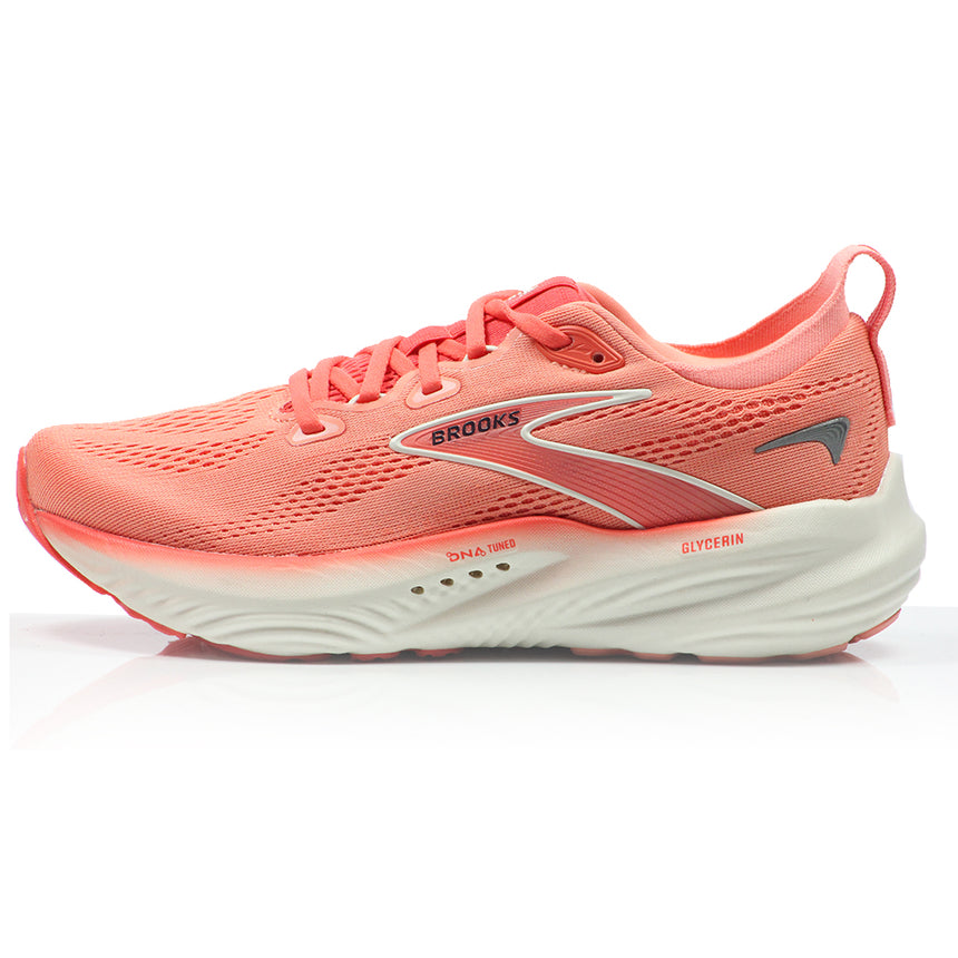 Brooks Glycerin 22 Women's Running Shoe - Desert Flower/Hot Coral/Milk