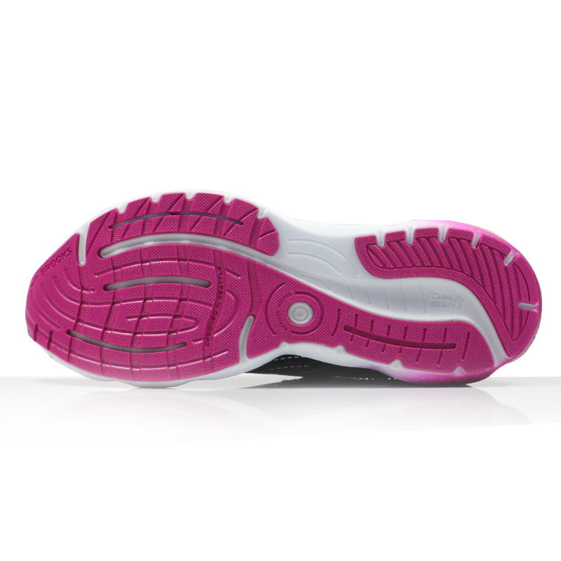 Brooks Glycerin GTS 20 Women's Running Shoe - Black/Fuchsia/Linen