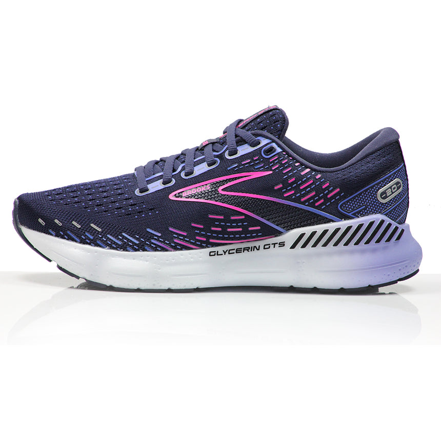 Brooks Glycerin GTS 20 Women's Running Shoe - Peacoat/Blue/Pink