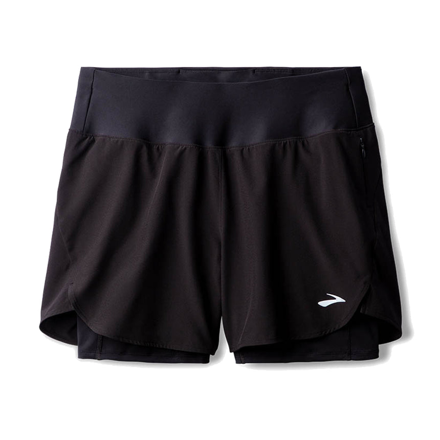 Brooks Chaser 5inch 2in1 Women's Running Short - Black