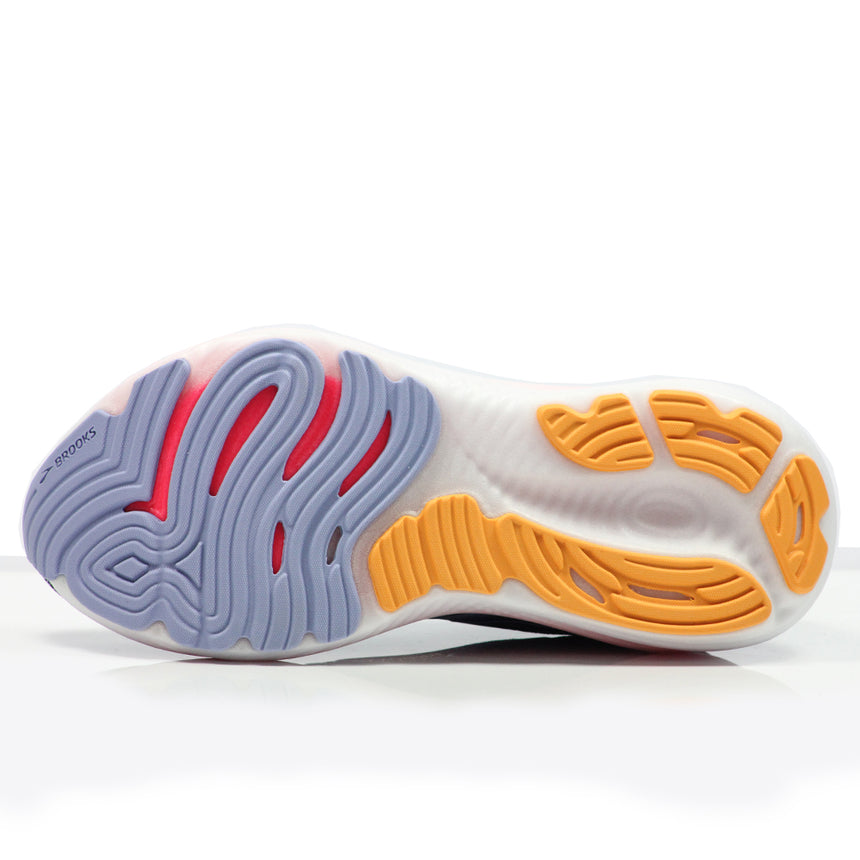 Brooks Glycerin 22 Men's Running Shoe - Black/Blue Heron/Orange