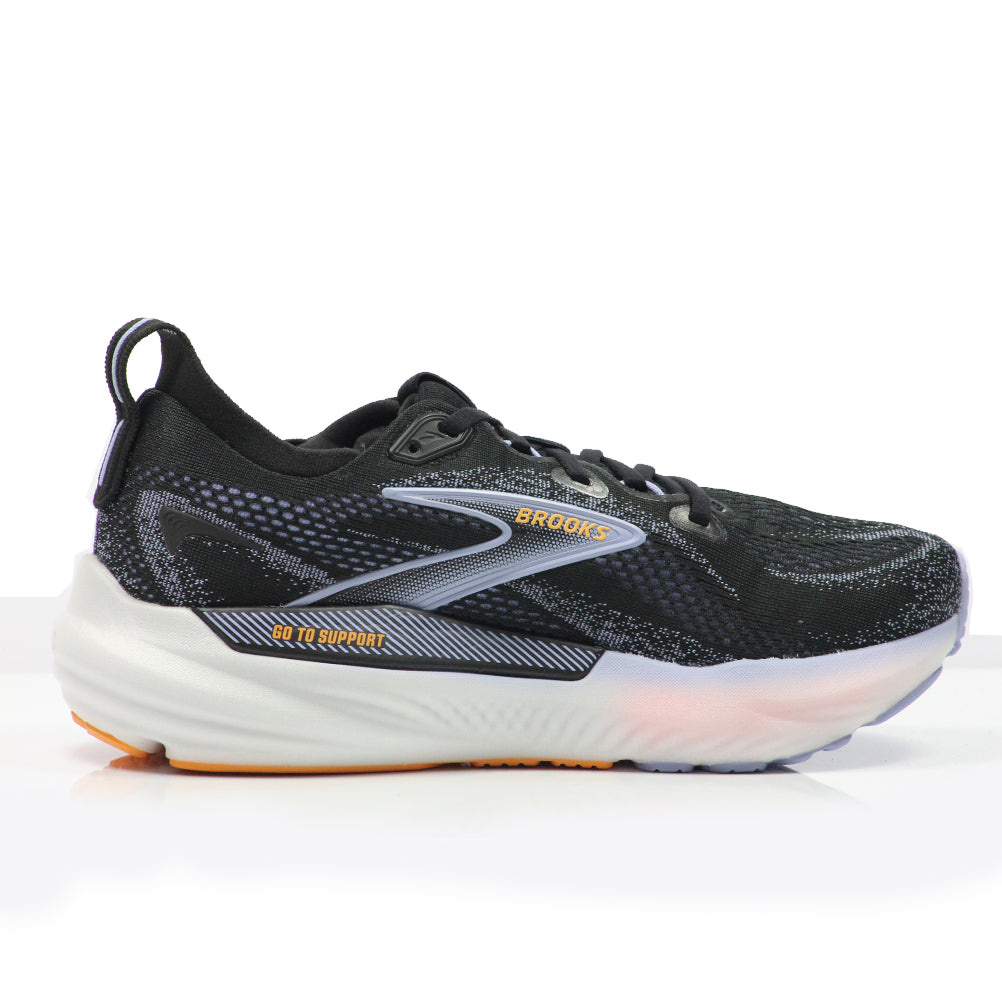 Brooks Glycerin GTS 22 Women's Running Shoe - Black/Blue Heron/Orange