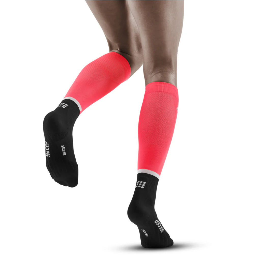 CEP Run Compression Tall Women's Running Sock - Pink/Black