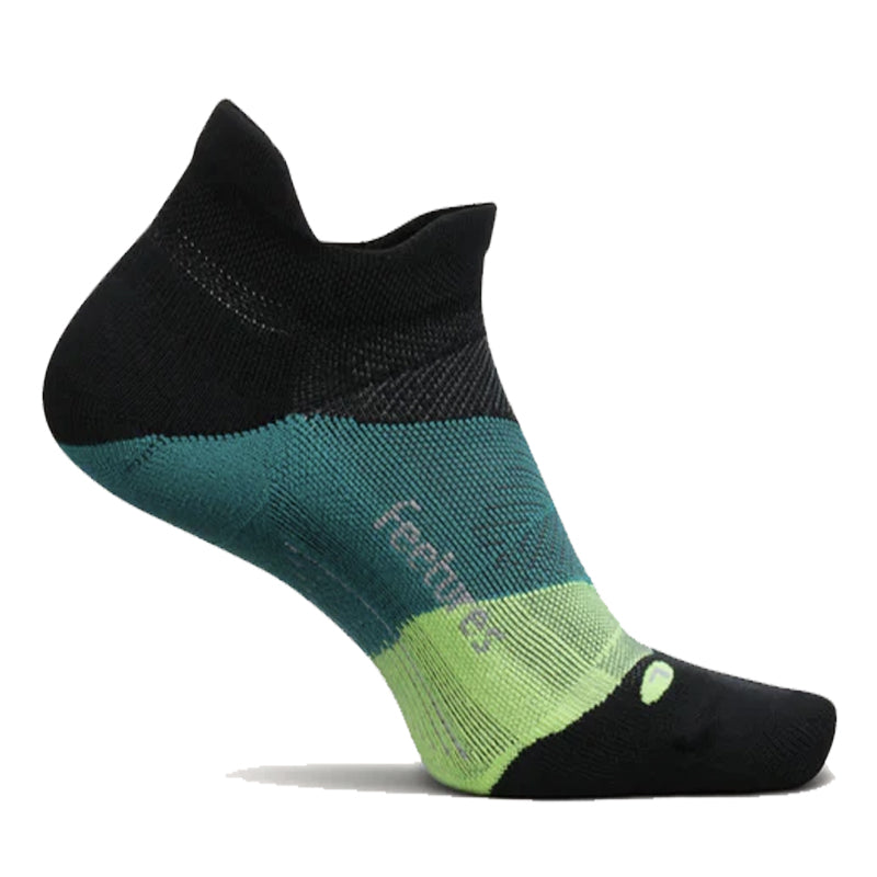 Feetures Elite Light Cushion No Show Tab Running Sock - Bust Out Black