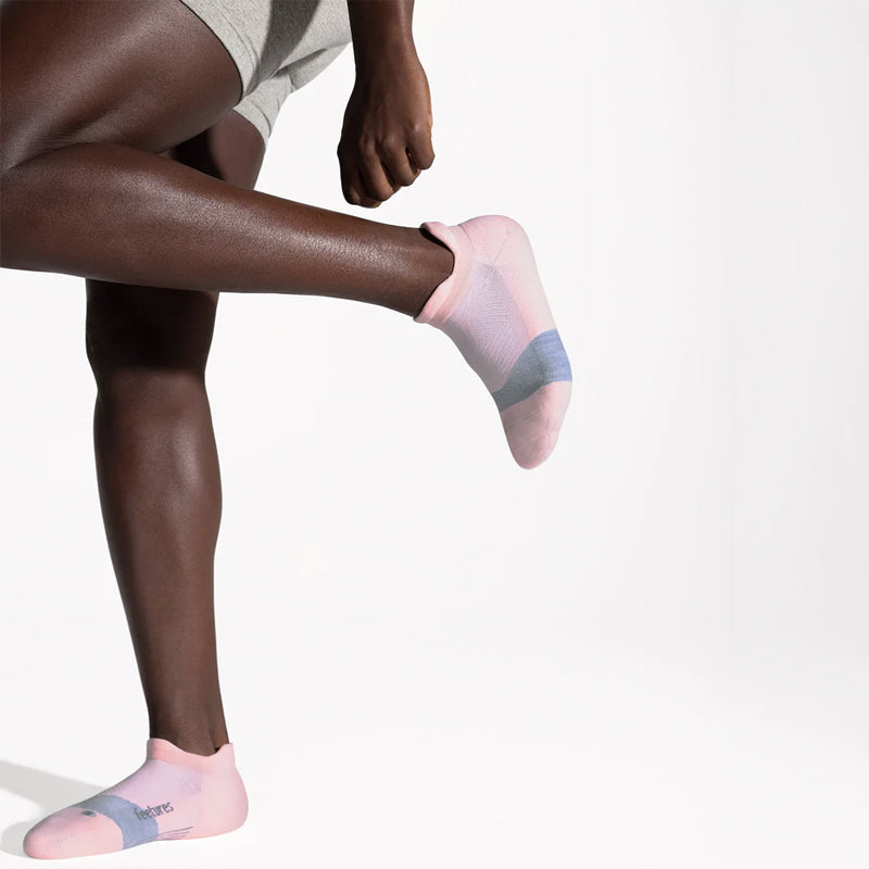 Feetures Elite Light Cushion No Show Tab Running Sock - Propulsion Pink