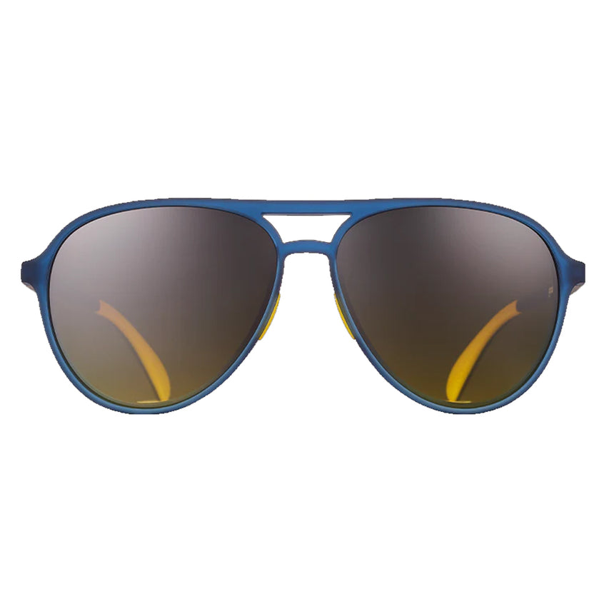 Goodr Frequent Skymall Shoppers Sunglasses - Blue/Yellow