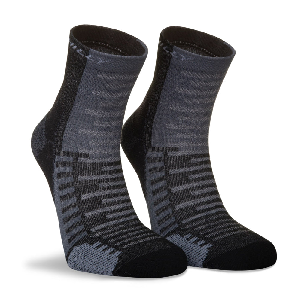 Hilly Active Anklet Running Sock - Black/Grey
