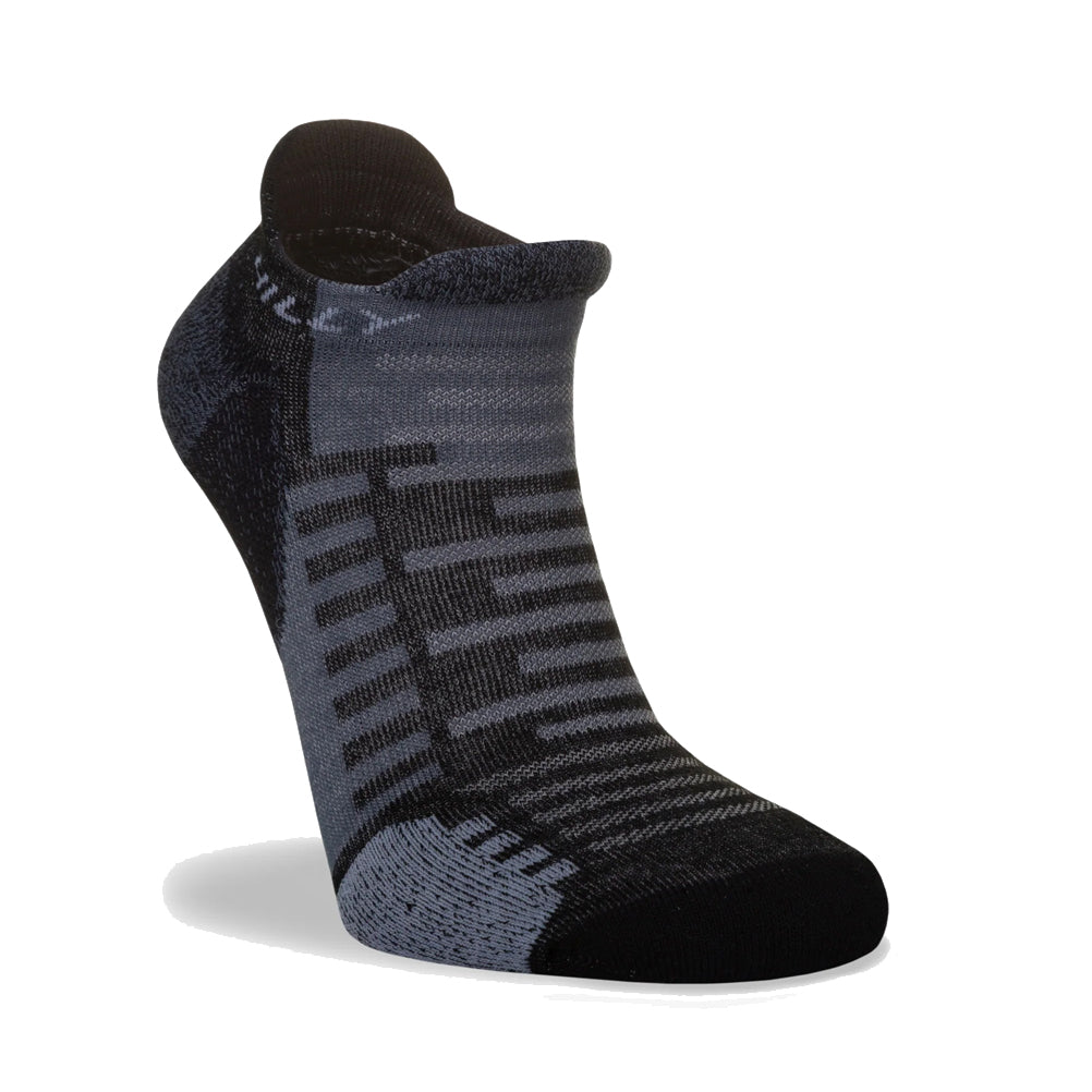 Hilly Active Socklet Running Sock - Black/Grey