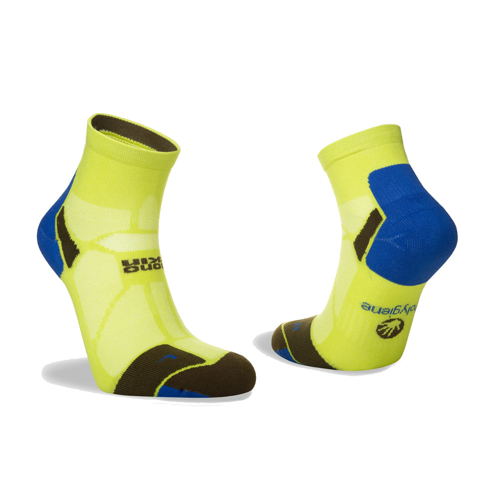 Hilly Marathon Fresh Anklet Men's Running Sock - Acid/Royal Blue