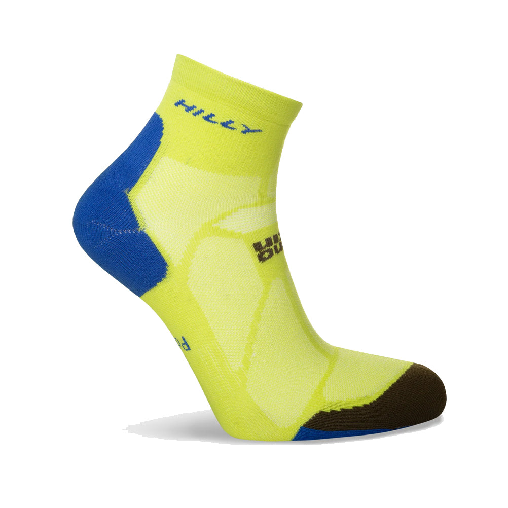 Hilly Marathon Fresh Anklet Men's Running Sock - Acid/Royal Blue