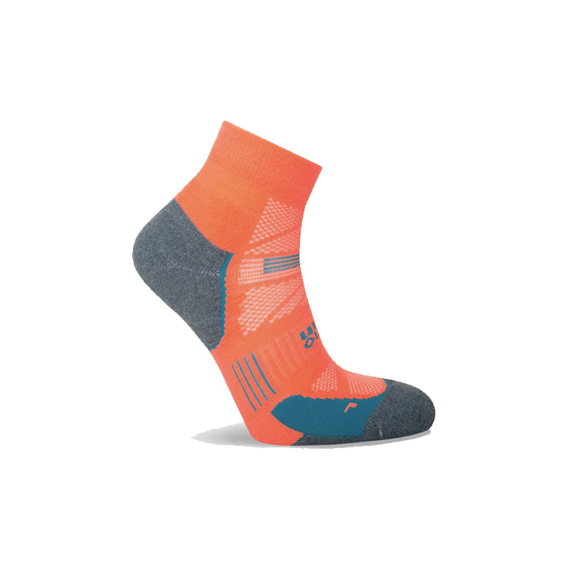 Hilly Supreme Anklet Running Sock - Neon Candy/Grey Marl
