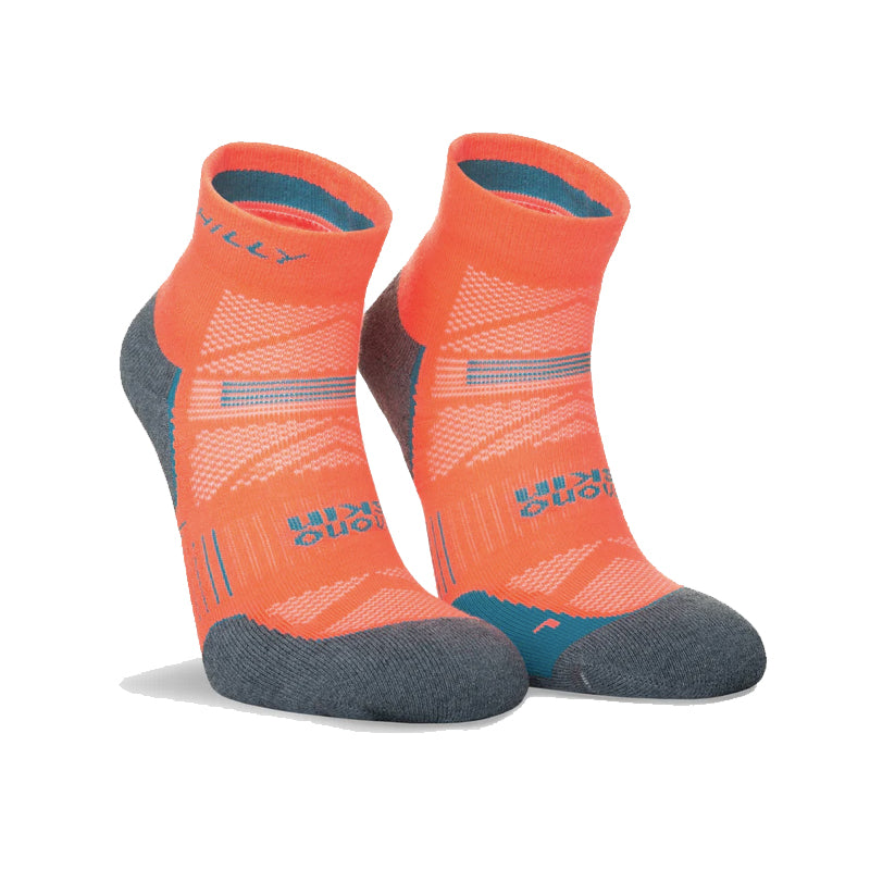 Hilly Supreme Anklet Running Sock - Neon Candy/Grey Marl