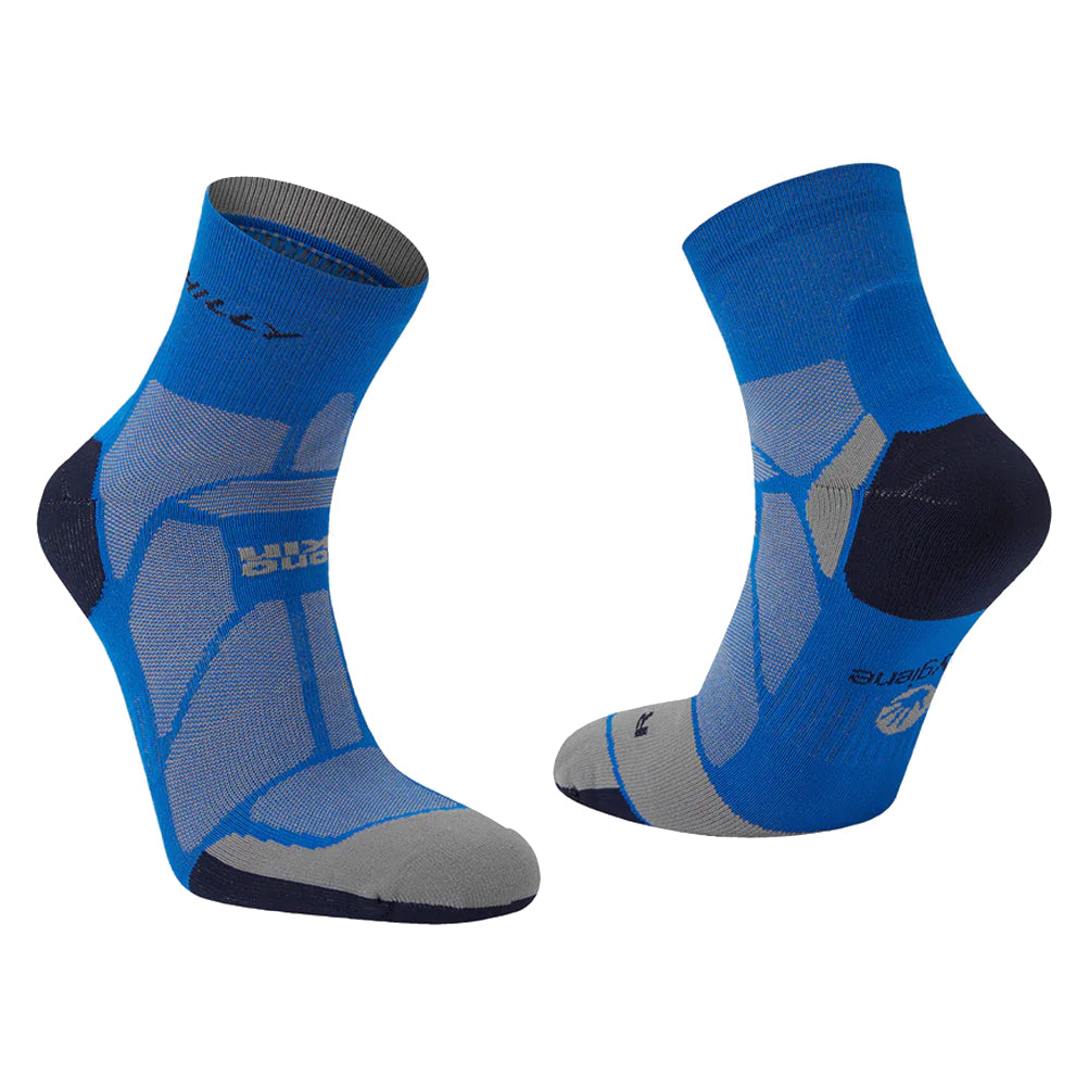 Hilly Marathon Fresh Anklet Men's Running Sock - Cobalt/Iron