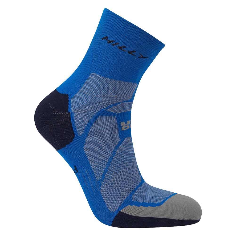 Hilly Marathon Fresh Anklet Men's Running Sock - Cobalt/Iron