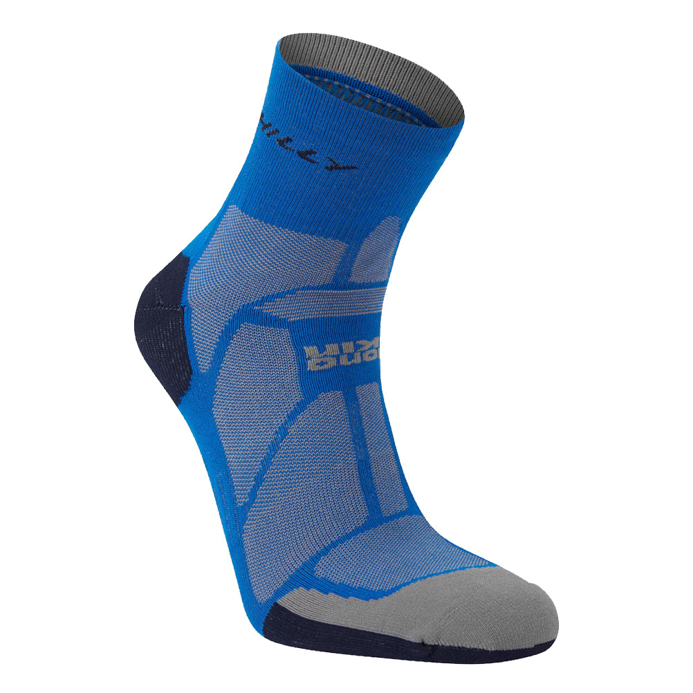 Hilly Marathon Fresh Anklet Men's Running Sock - Cobalt/Iron