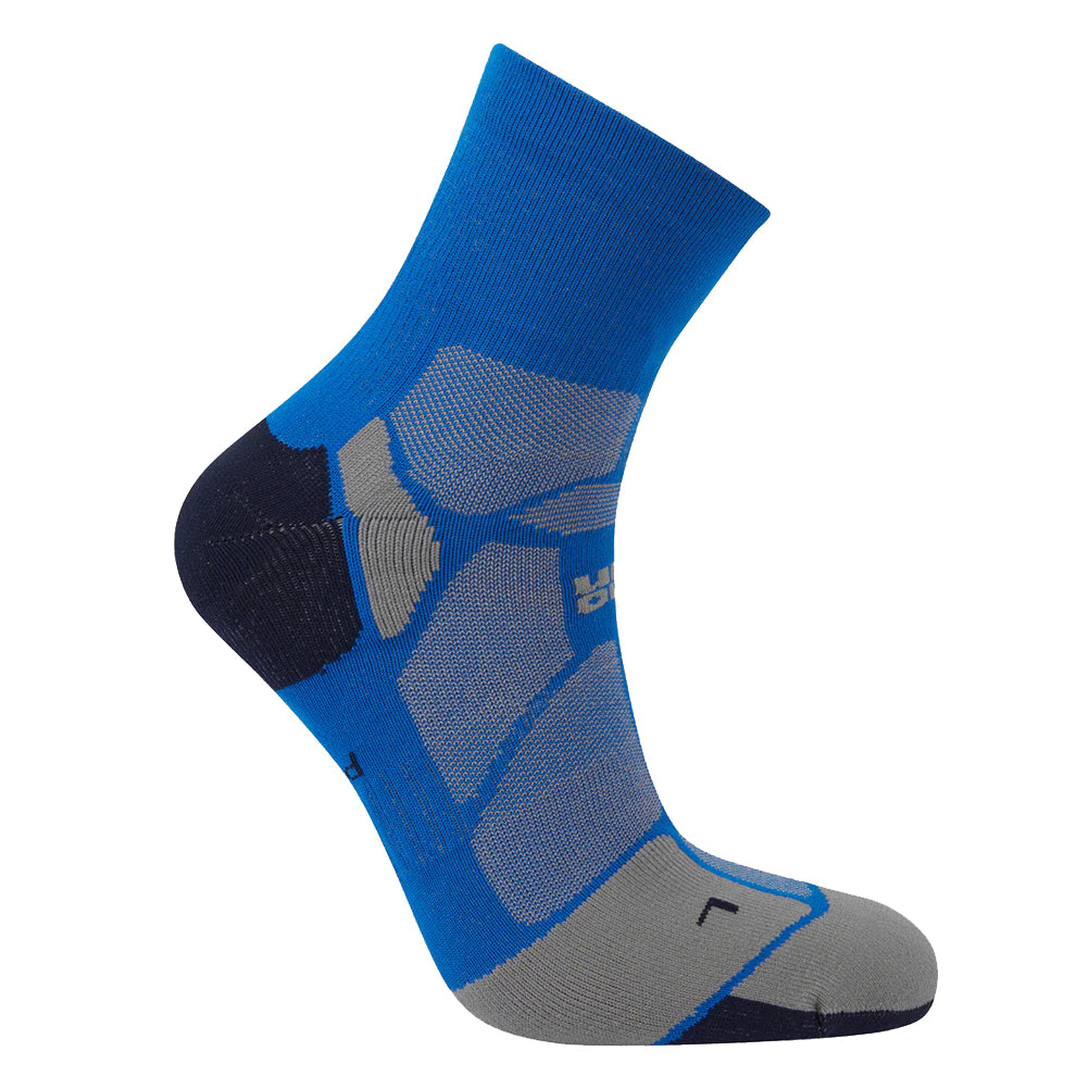 Hilly Marathon Fresh Anklet Men's Running Sock - Cobalt/Iron