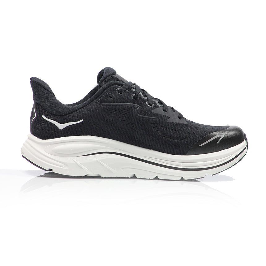 Hoka Clifton 10 Junior Running Shoe - Black/White