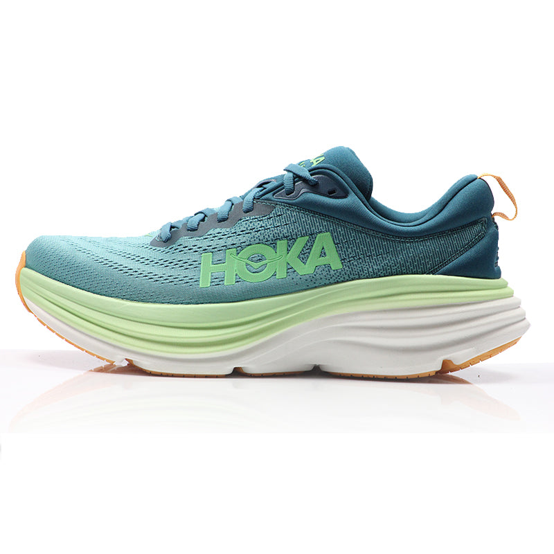 Hoka One One Bondi 8 Men's Running Shoe - Deep Lagoon/Ocean Mist