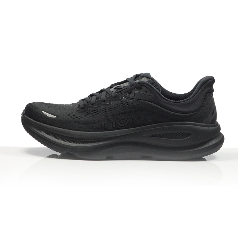 Hoka One One Bondi 9 Men's Wide Fit Running Shoe - Black/Black