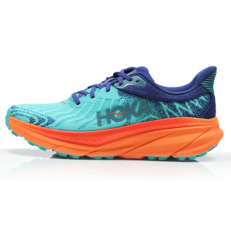 Hoka One One Challenger 7 Men's Trail Shoe - Ceramic/Vibrant Orange