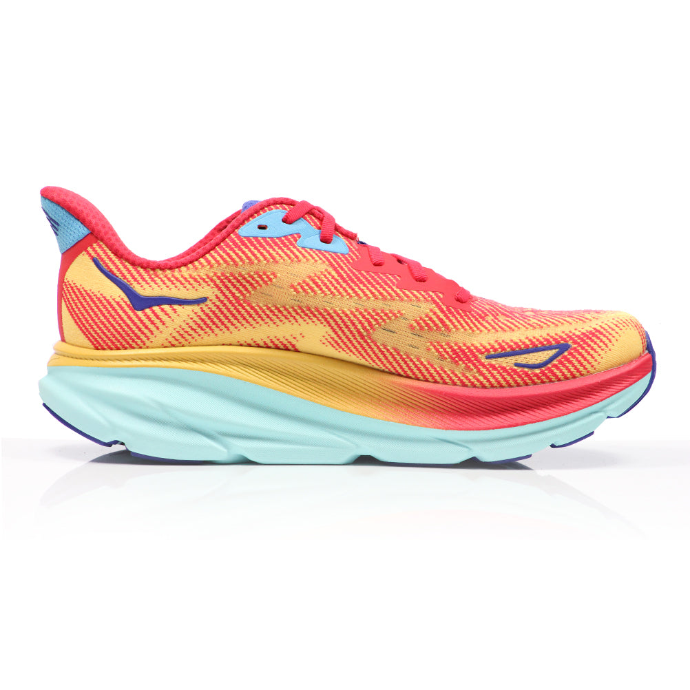 Hoka One One Clifton 9 Men's Running Shoe - Cerise/Cloudless