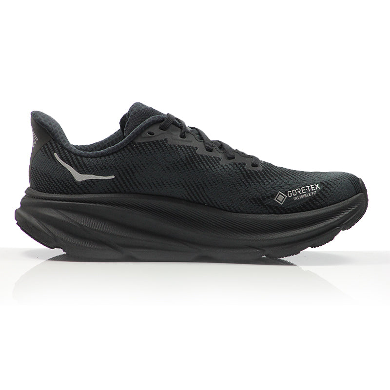 Hoka One One Clifton 9 GTX Women's Running Shoe - Black/Black