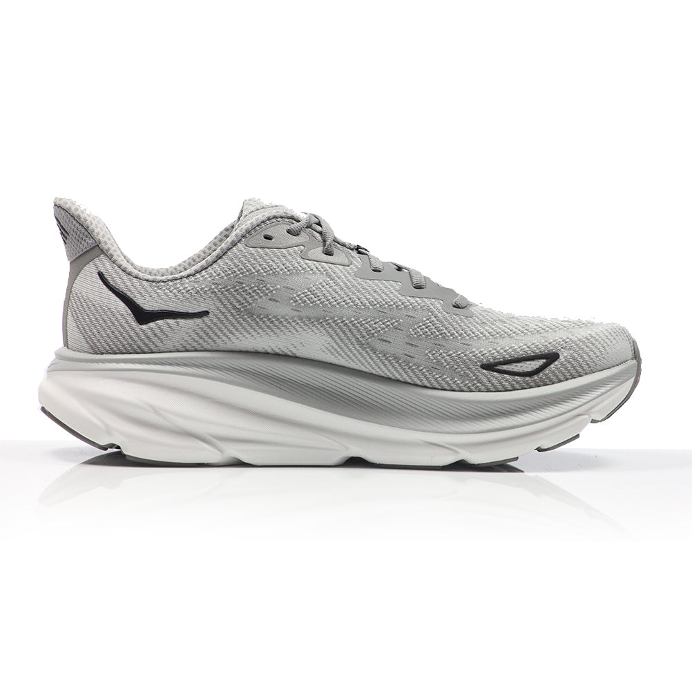 Hoka One One Bondi 9 Women's Wide Fit Running Shoe - Cosmic Grey/White