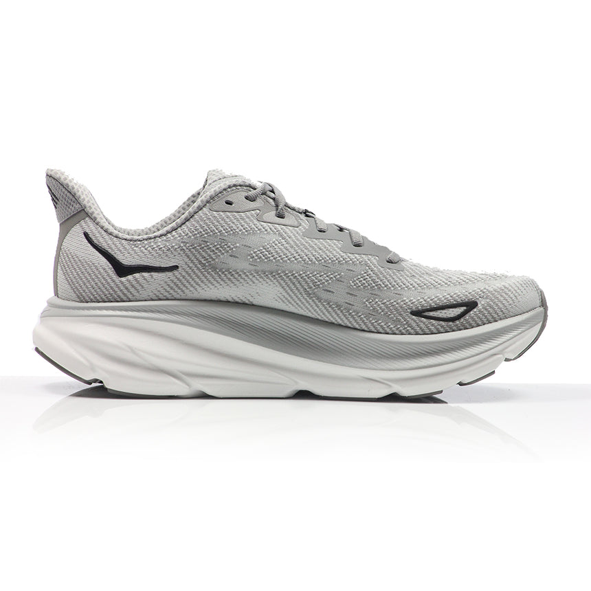 Hoka Bondi 9 Wide Fit Women's Running Shoe - Cosmic Grey/White