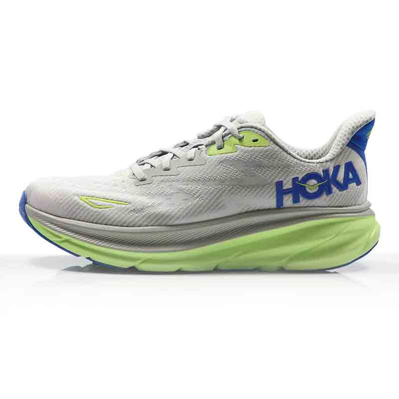 Hoka One One Clifton 9 Men's Running Shoe - Stardust/Electric Cobalt