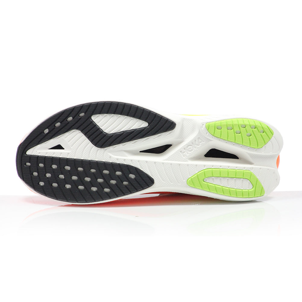 Hoka One One Mach X 3 Men's Running Shoe - White/Neon Tangerine