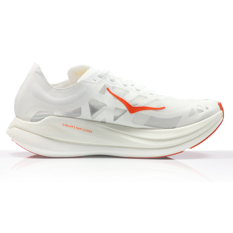 Hoka One One Rocket X 2 Unisex Running Shoe - Frost/Lava