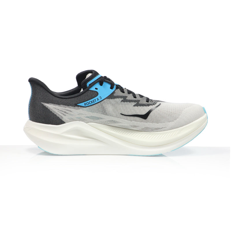 Hoka Rocket X 3 Unisex Running Shoe - White/Black