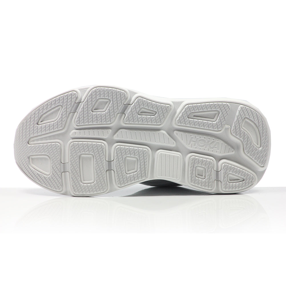 Hoka One One Bondi 9 Women's Wide Fit Running Shoe - Cosmic Grey/White