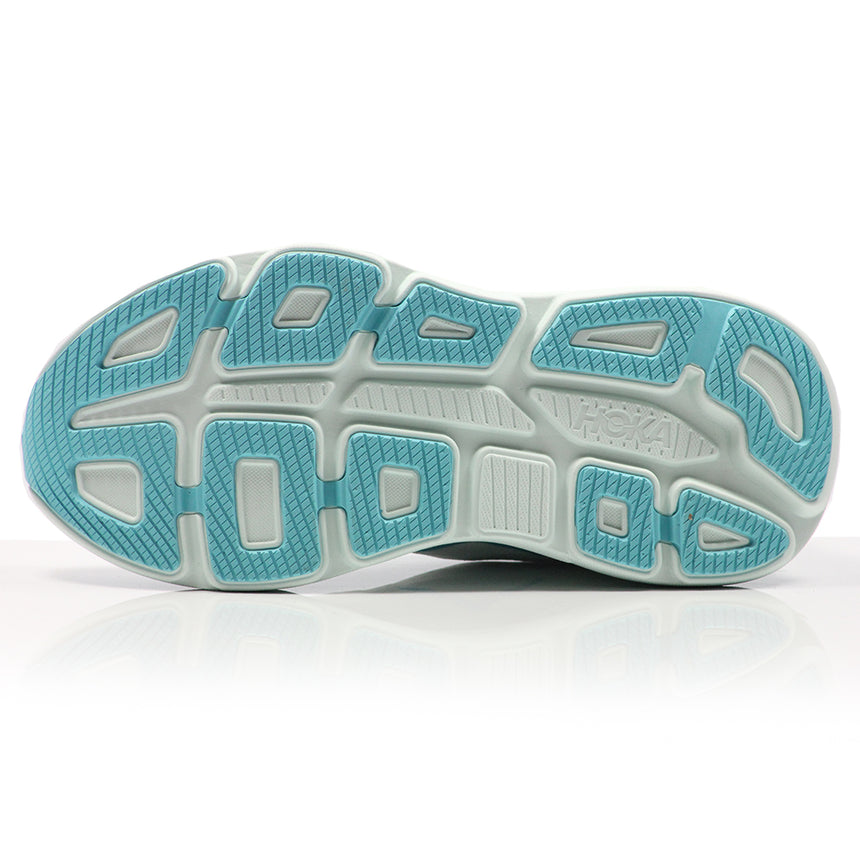 Hoka Bondi 9 Women's Running Shoe - Frost/Cielo Blue