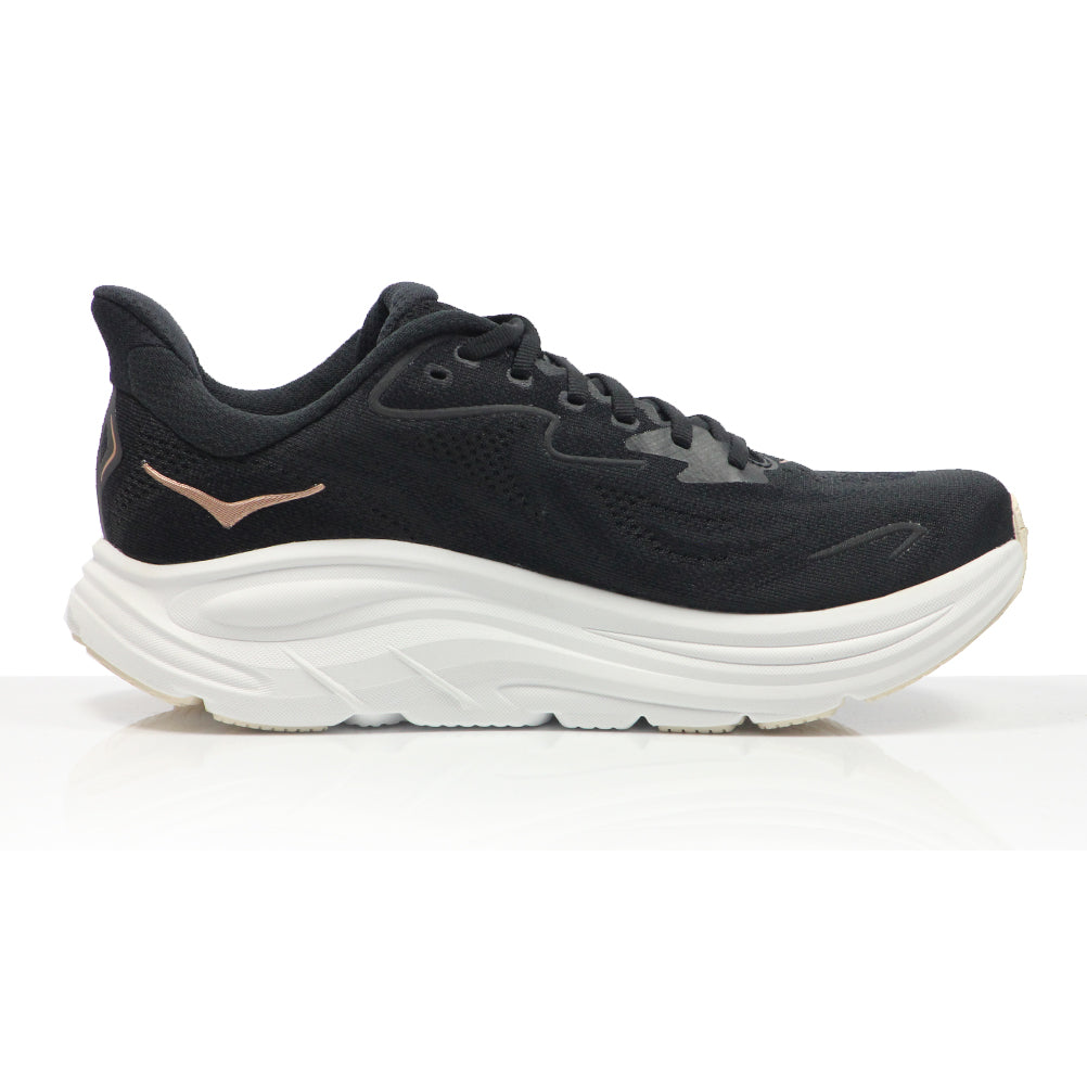 Hoka One One Clifton 10 Women's Running Shoe - Black/Rose Gold