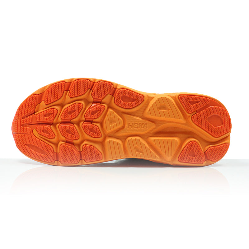 Hoka Clifton 10 Women's Running Shoe - Frost/Orange Zest