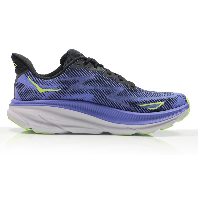 Hoka One One Clifton 9 Women's Running Shoe - Black/Stellar Blue